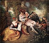 La gamme d'amour by Jean-Antoine Watteau